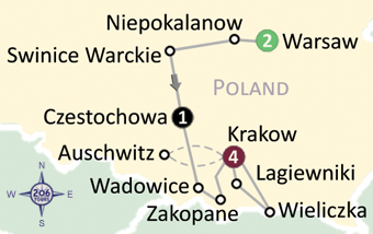 pilgrimage map