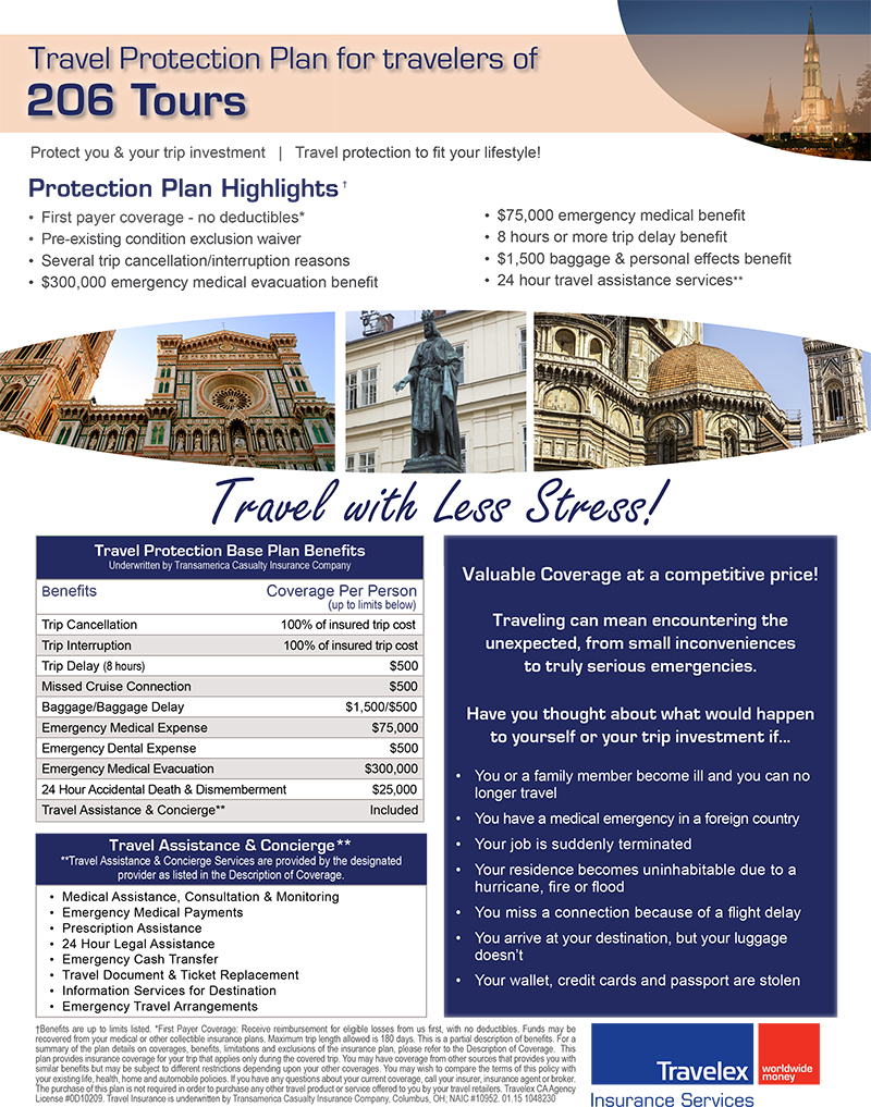 Travel Insurance Protection 206 Tours