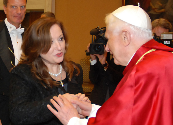 Pope Benedict XVI & Milanka Lachman