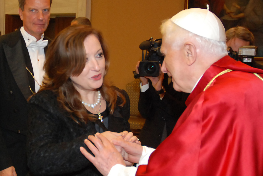 Milanka Lachman & Pope Benedict XVI