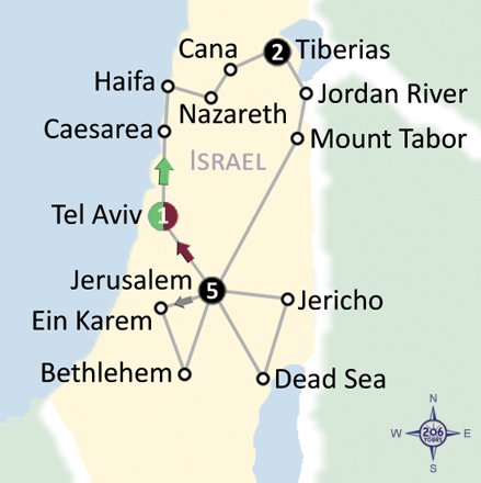 pilgrimage map