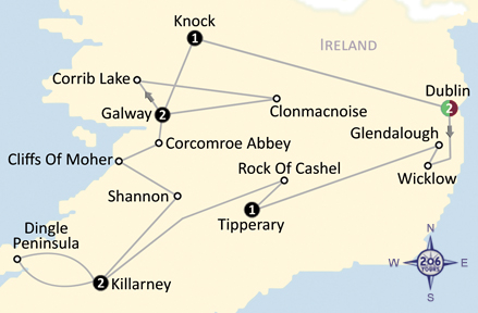 pilgrimage map