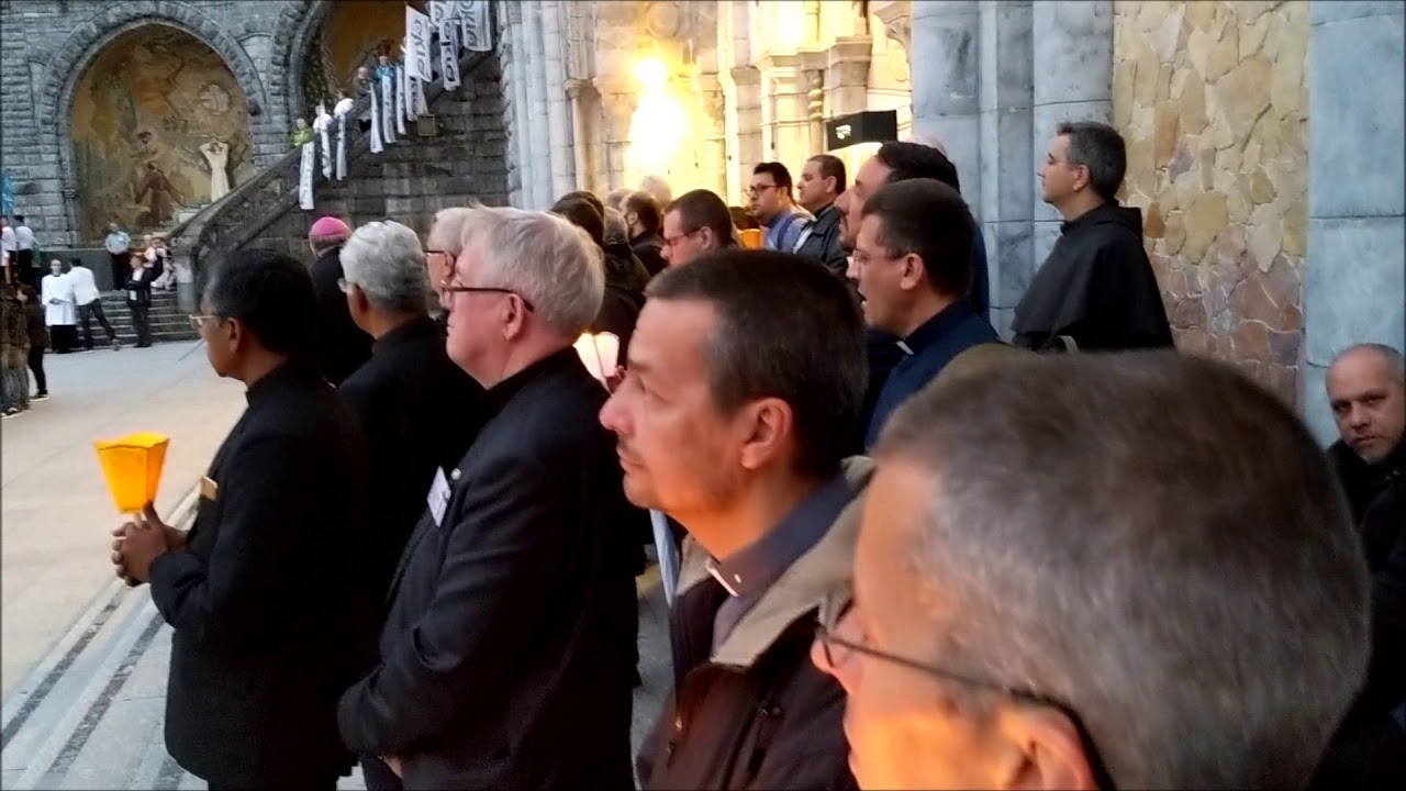 Fr. Benedict Croell, OP Captures Lourdes Procession