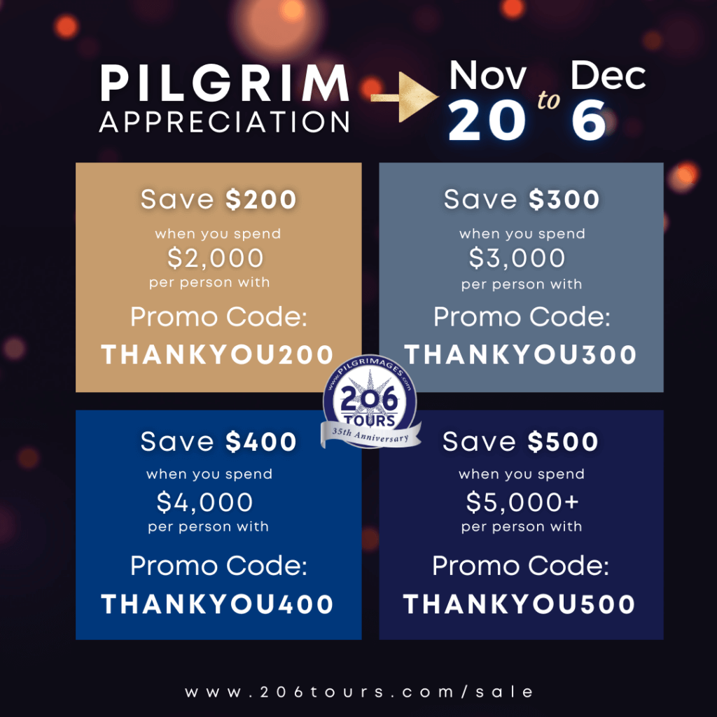 206tours-pilgrim-appreciation-discount