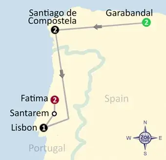 pilgrimage map