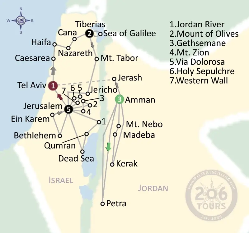 Fr. John Amsberry Jordan & The Holy Land Pilgrimage with and 206