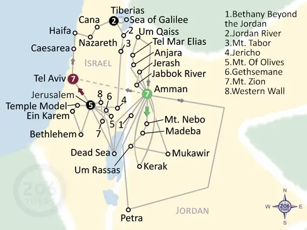 pilgrimage map