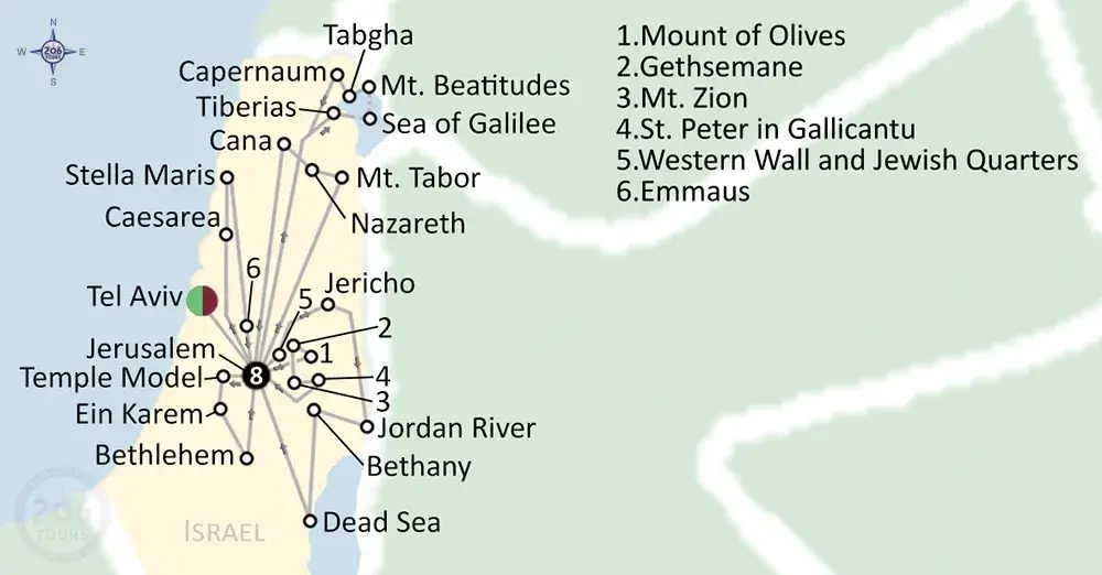 pilgrimage map