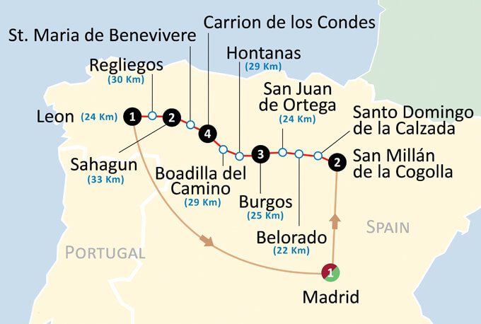pilgrimage map