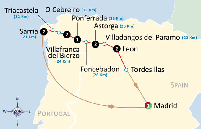 pilgrimage map
