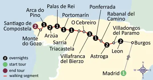 pilgrimage map