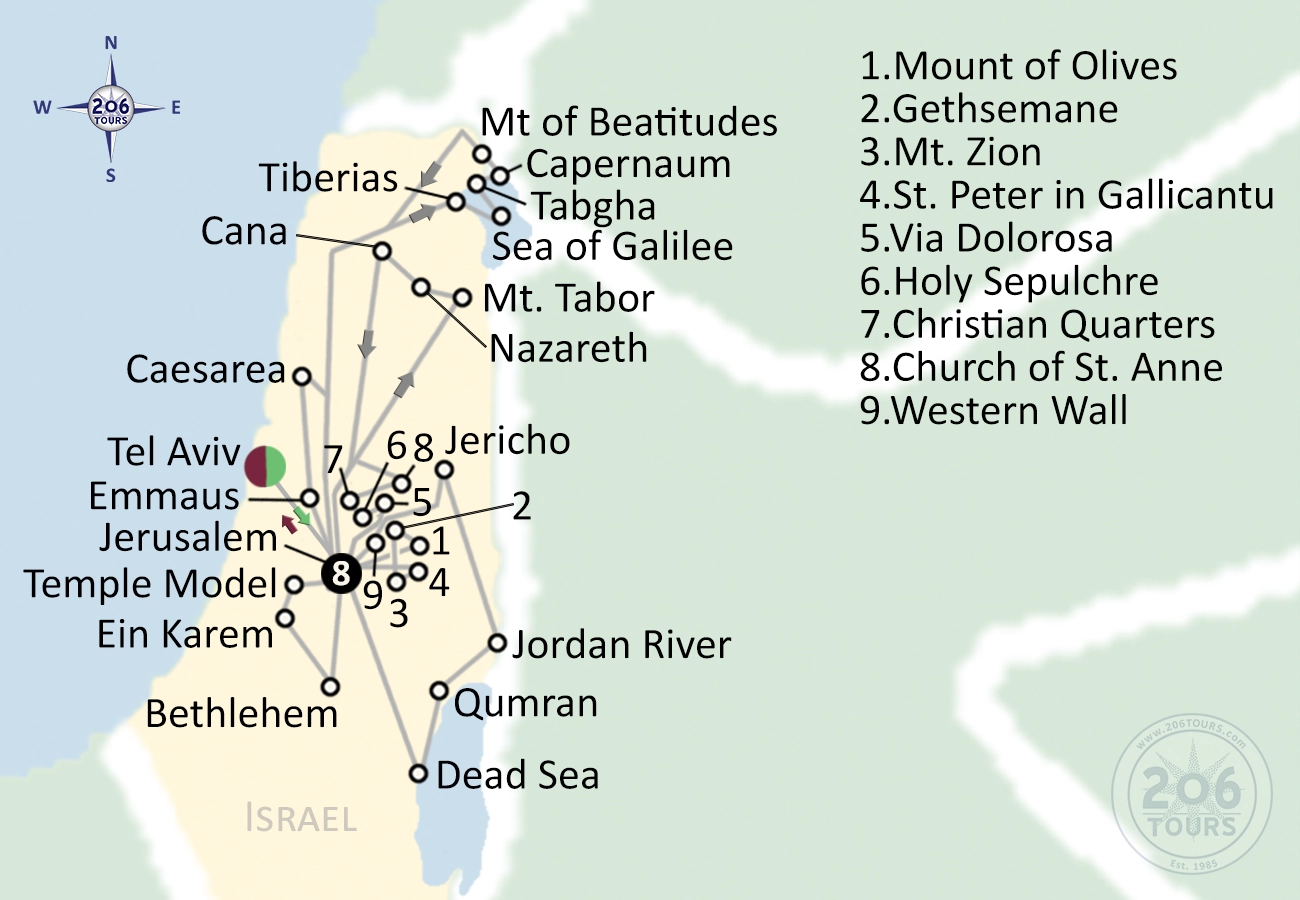 pilgrimage map