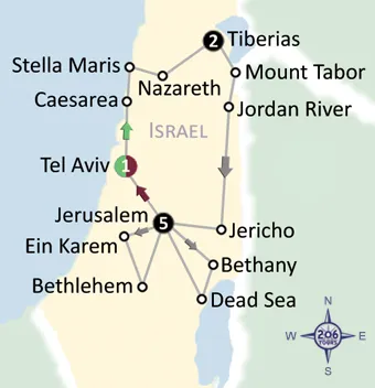 pilgrimage map