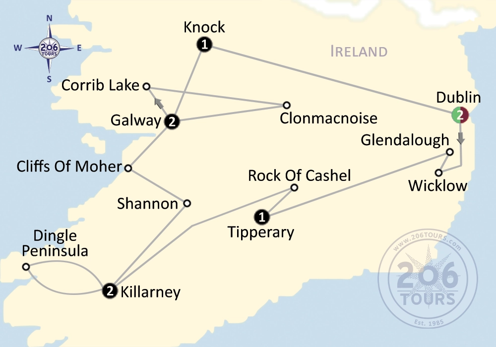 pilgrimage map