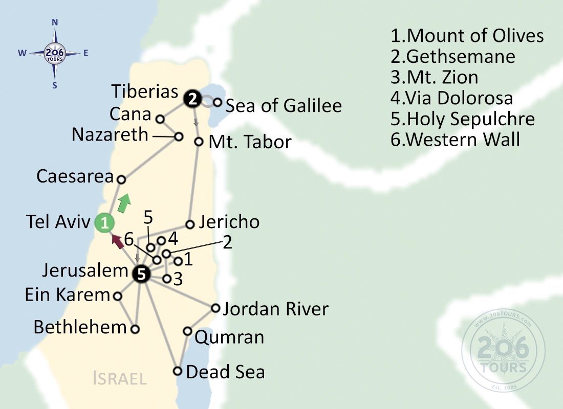 pilgrimage map