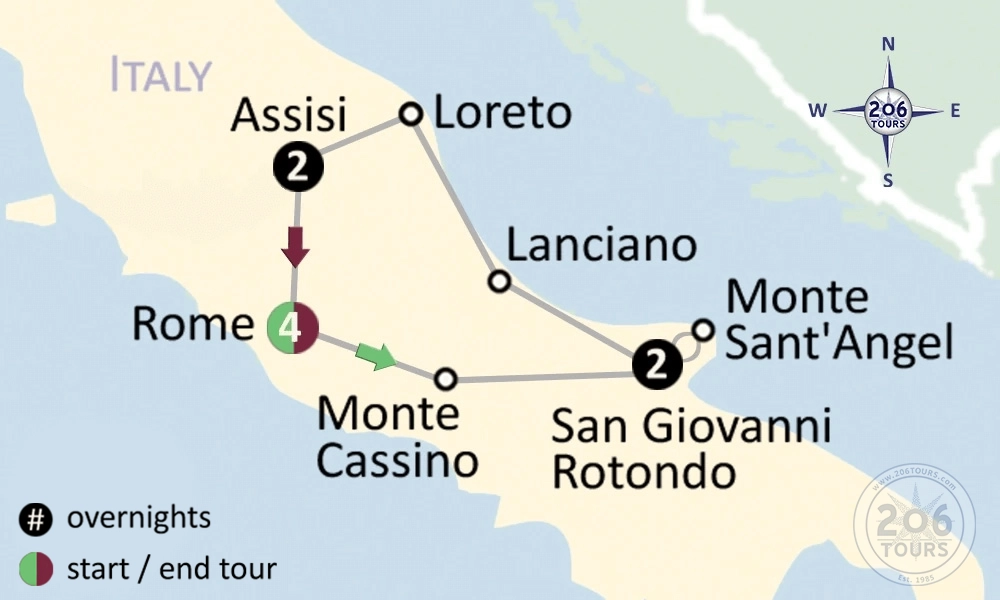 pilgrimage map