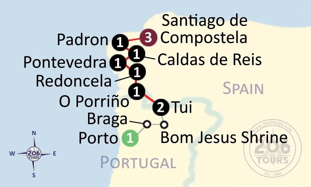 pilgrimage map