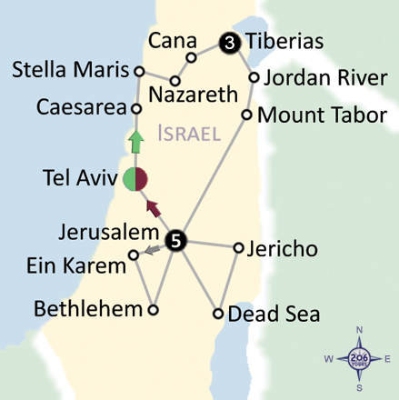 pilgrimage map