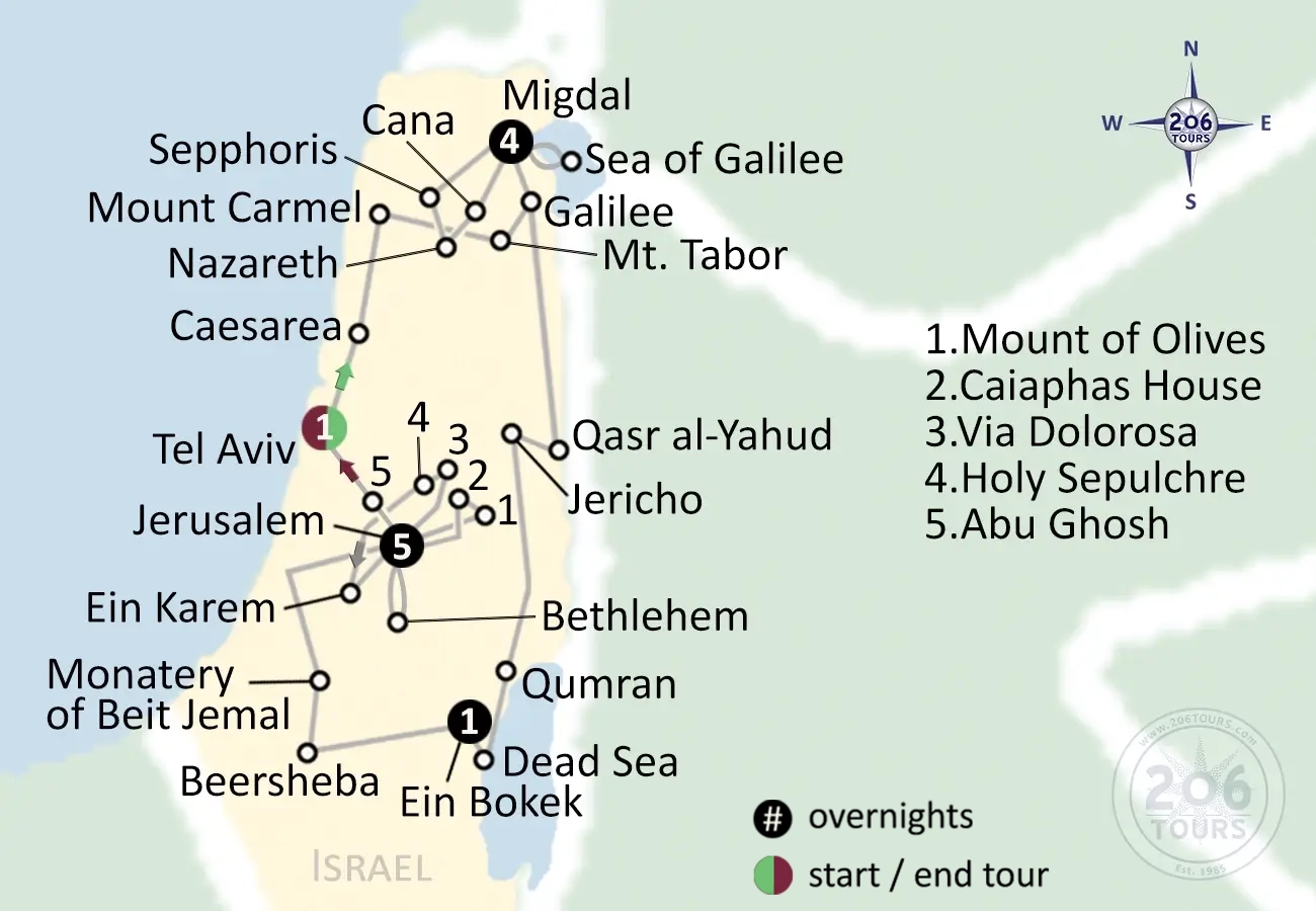 pilgrimage map