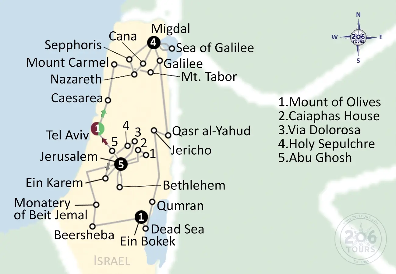 pilgrimage map