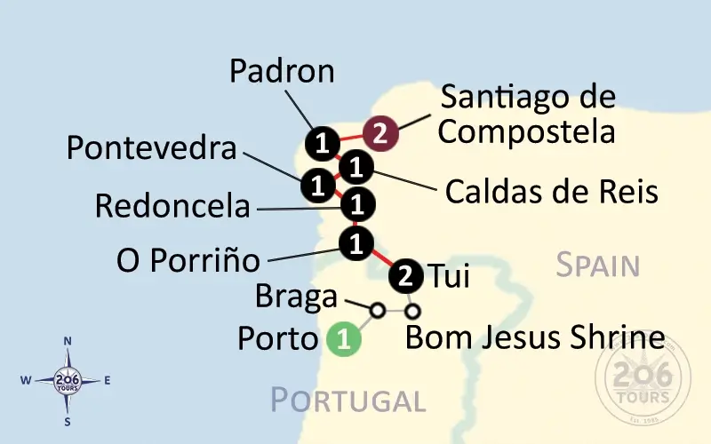 pilgrimage map