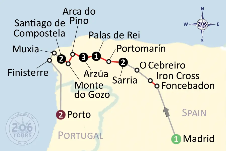 pilgrimage map