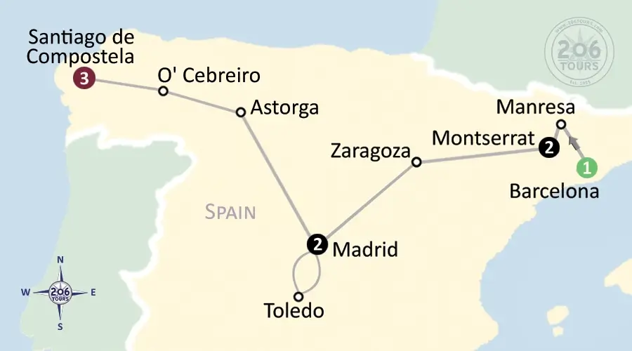pilgrimage map