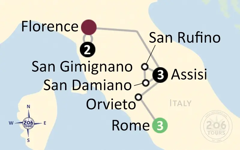 pilgrimage map