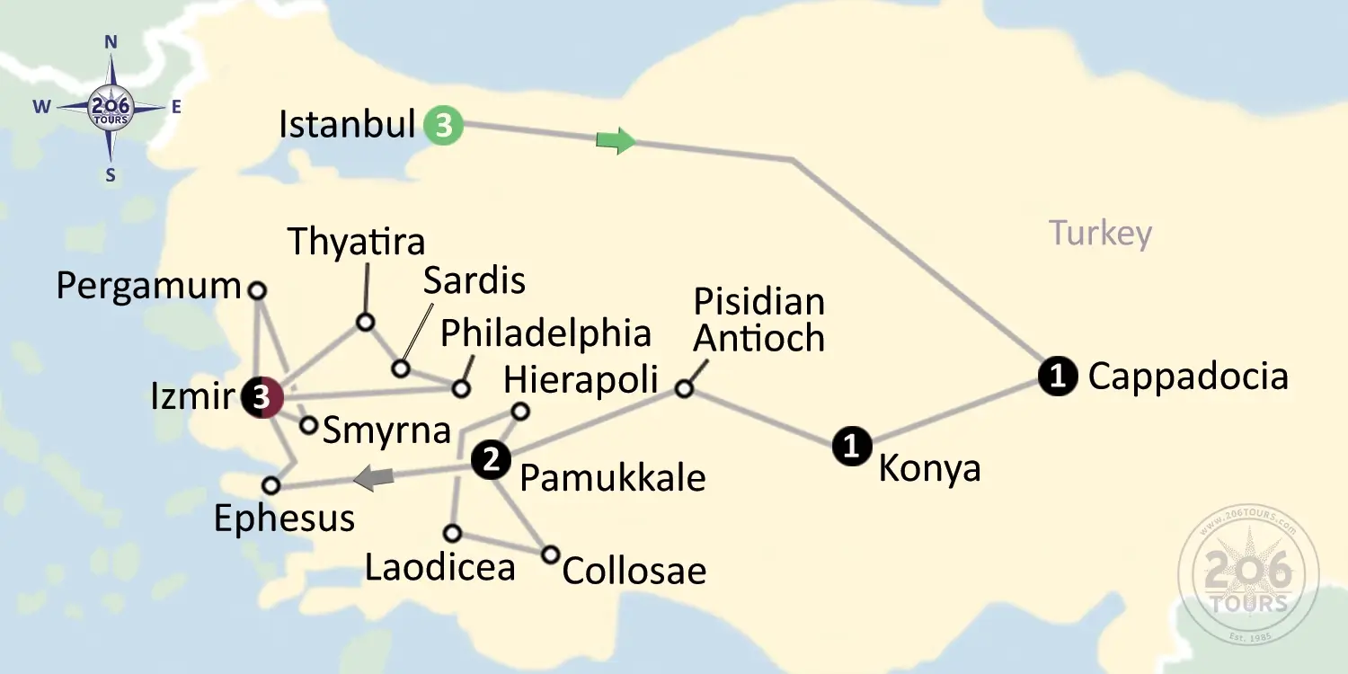 pilgrimage map