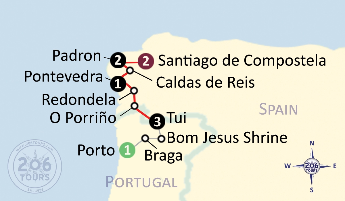 pilgrimage map