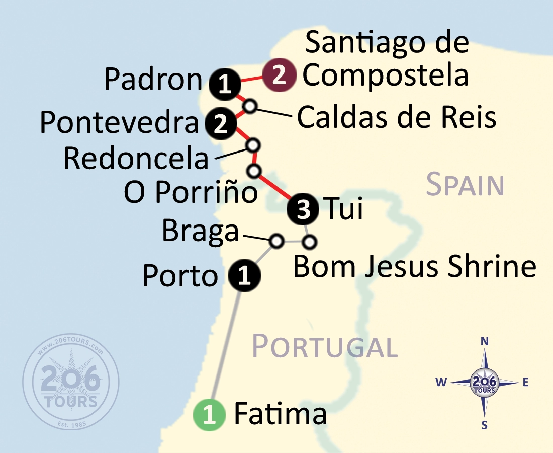 pilgrimage map