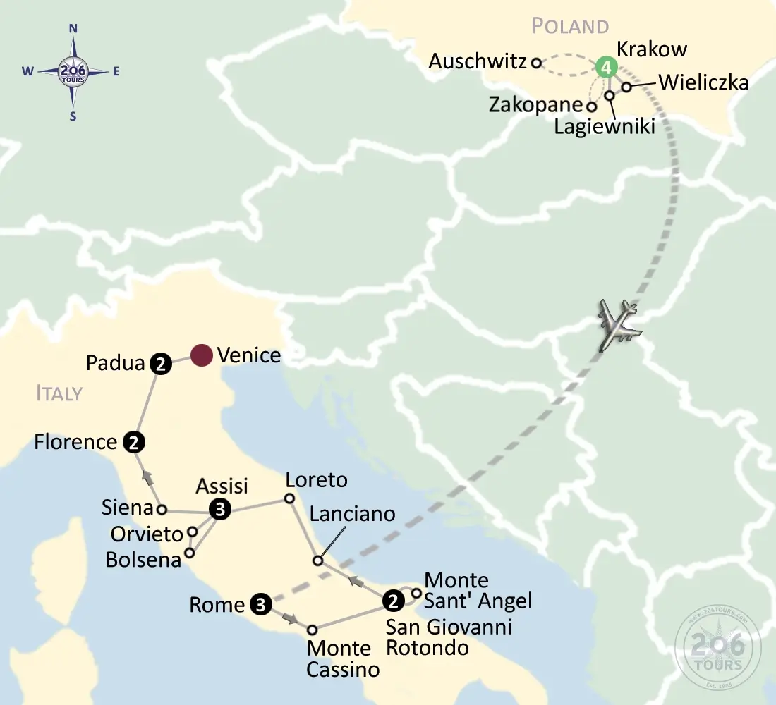 pilgrimage map