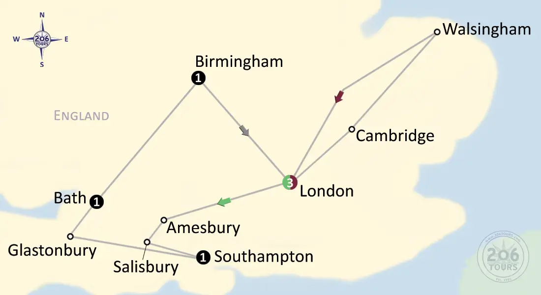 pilgrimage map