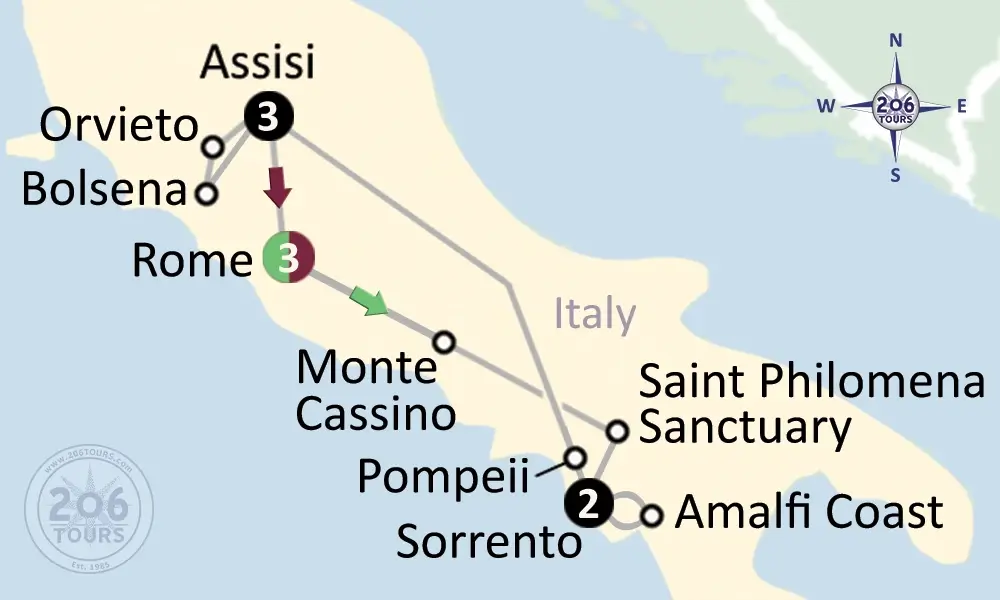 pilgrimage map