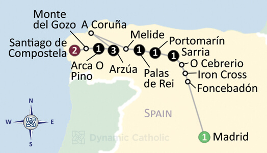 pilgrimage map