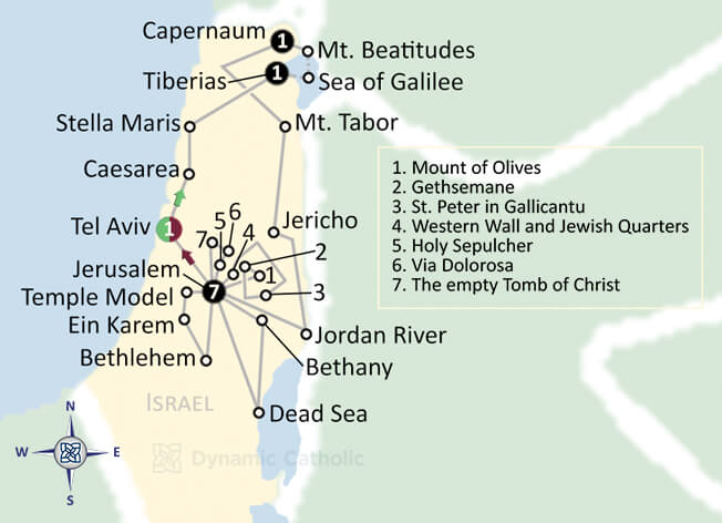 pilgrimage map