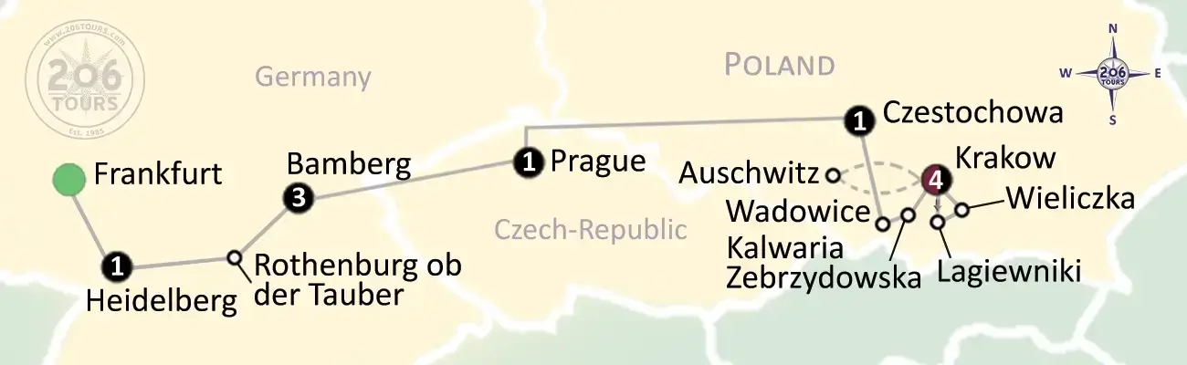 pilgrimage map