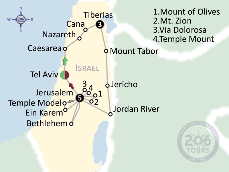 pilgrimage map