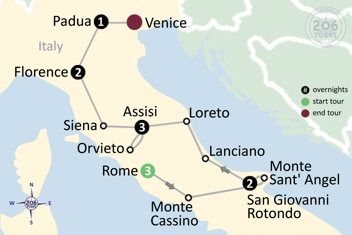 pilgrimage map
