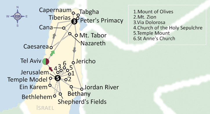 pilgrimage map