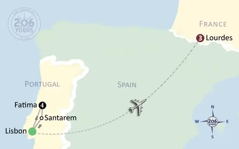 pilgrimage map