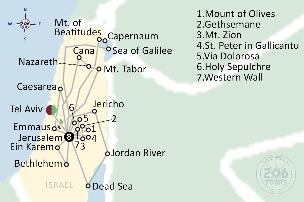 pilgrimage map