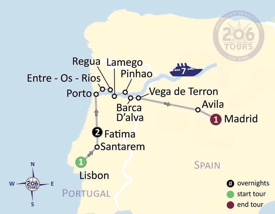 pilgrimage map