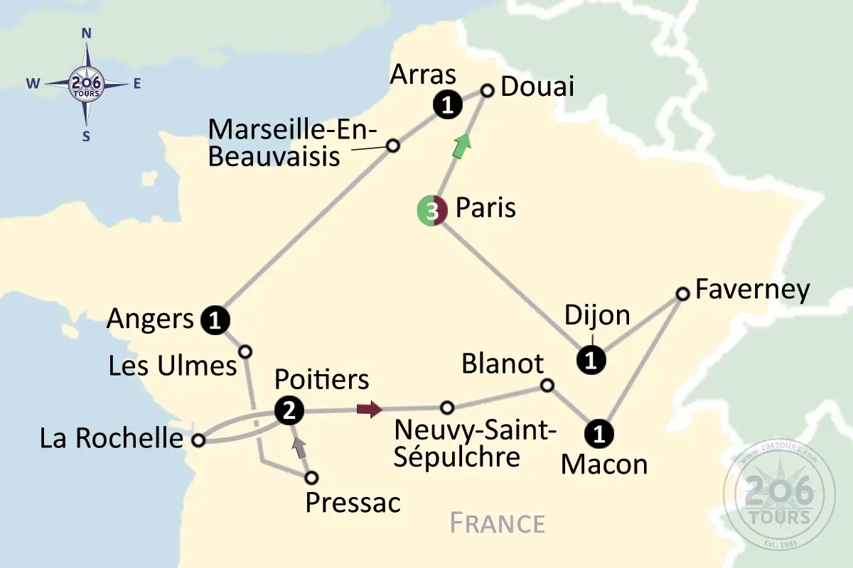 pilgrimage map