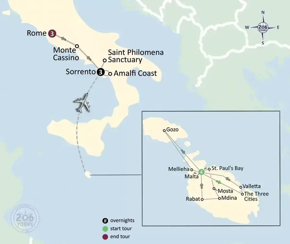 pilgrimage map
