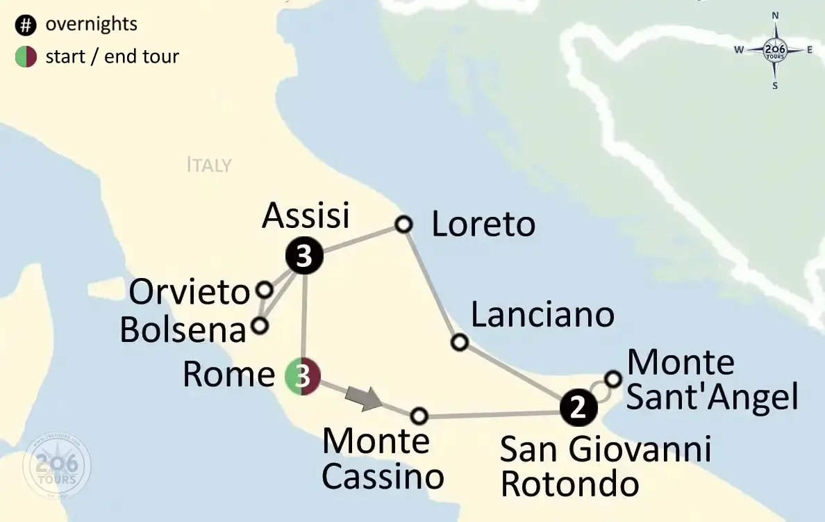 pilgrimage map