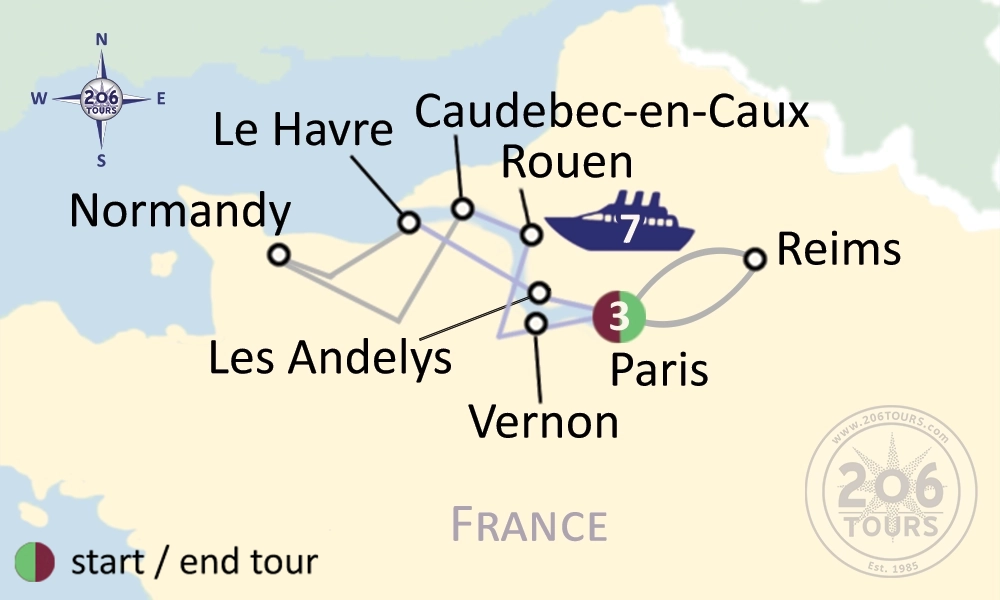 pilgrimage map
