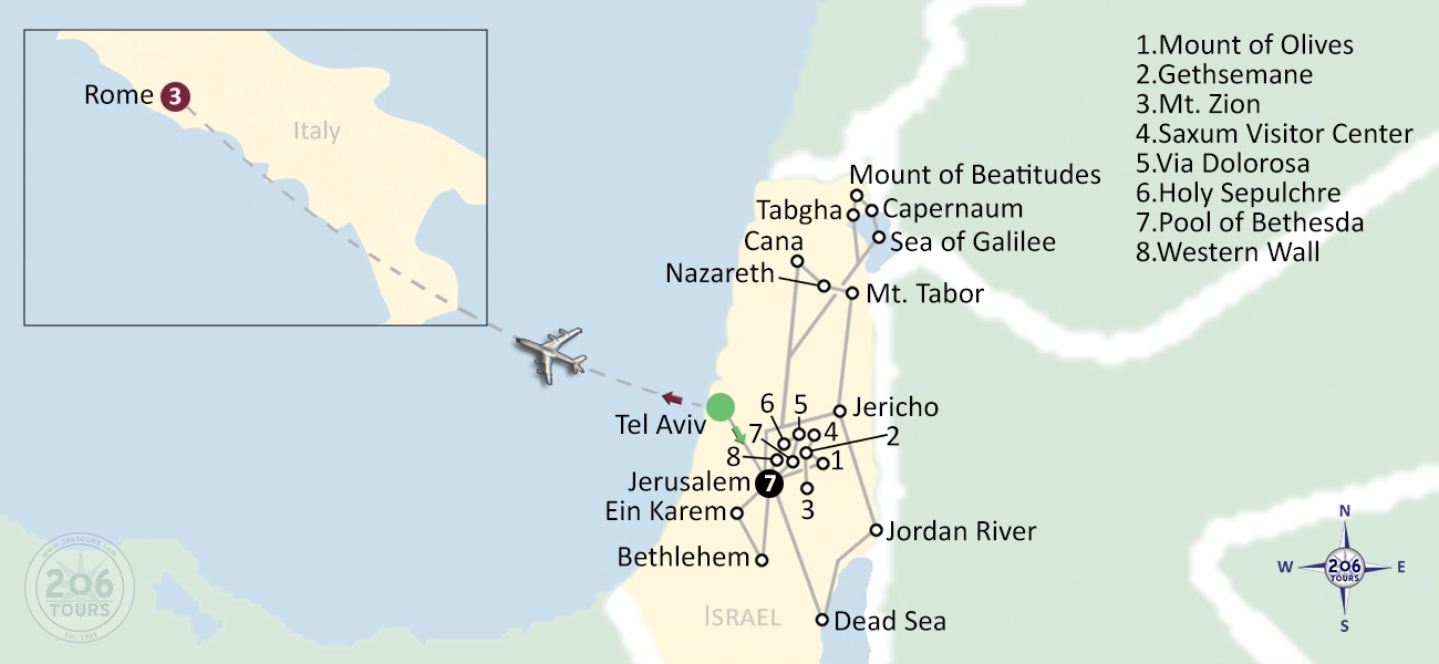 pilgrimage map