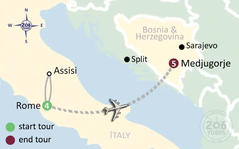 pilgrimage map
