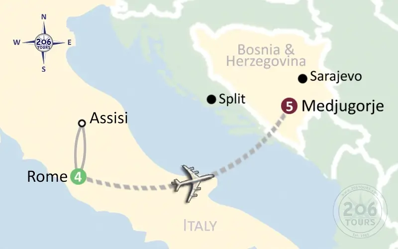 pilgrimage map